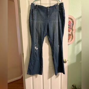 Stylish Blue Flare Jeans for Women